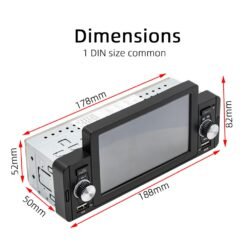 Alternative view of SWM-160C 5 pouces voiture Bluetooth 5.1 filaire lecteur MP5 prise en charge téléphone miroir lien/commande au volant
La commande du jour avant 6PM (GMT+8) sera expédiée le même jour