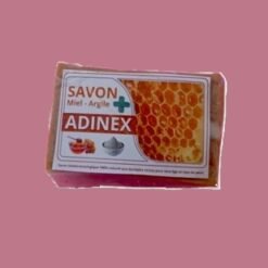 Savon argile-miel ADINEX au beurre de karité miel huile de coco et plantes médicinales