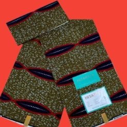 Tissu pagne Africain pain beurré