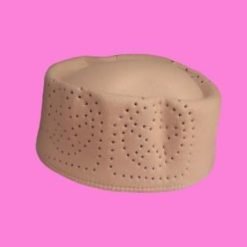 Bonnet homme en feutrine motifs géométriques