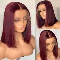 Perruque naturelle lace frontal style "Coup Carré"