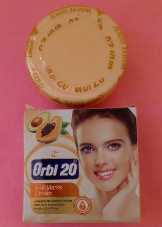 Crème de visage blanchissant ORBI 20 à la papaye et avocat