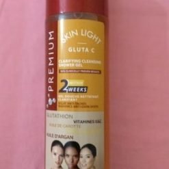 Gel douche nettoyant clarifiant éclat anti- taches au glutathion vitamines E&C, aux huiles d'argan et carotte au collagène 2 semaines