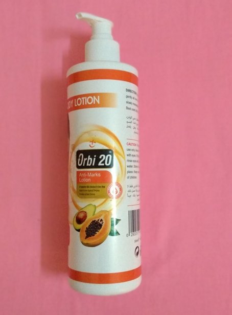 Lait corps et visage ORBI 20 anti-marques à la papaye avocat acide kojique – Image 2