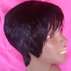 Alternative view of Perruque naturelle coupe "Plat-Plat" fabrication artisanale