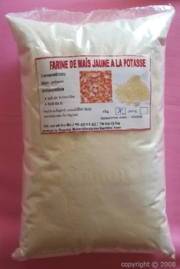 Farine de maïs jaune à La potasse UTL