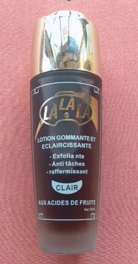Lotion gommante et éclaircissante aux acides de fruits