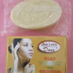 Savon ABEBI WHITE DOUX éclaircissant et gommant à la poudre de légumes