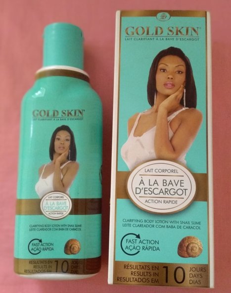 Lait clarifiant GOLD SKIN à la bave d'escargot action rapide