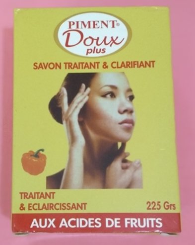Savon PIMENT DOUX traitant clarifiant et éclaircissant aux acides de fruits