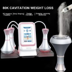 Alternative view of 3 en 1 80k Metal Fat Blaster RF Ultrasonic Beauty Machine EU Plug Golden Edge