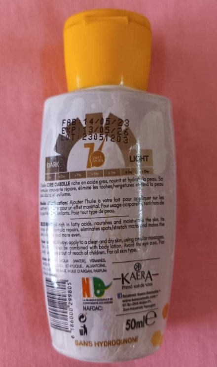 Huile éclaircissante CIRE D'ABEILLE – Image 2