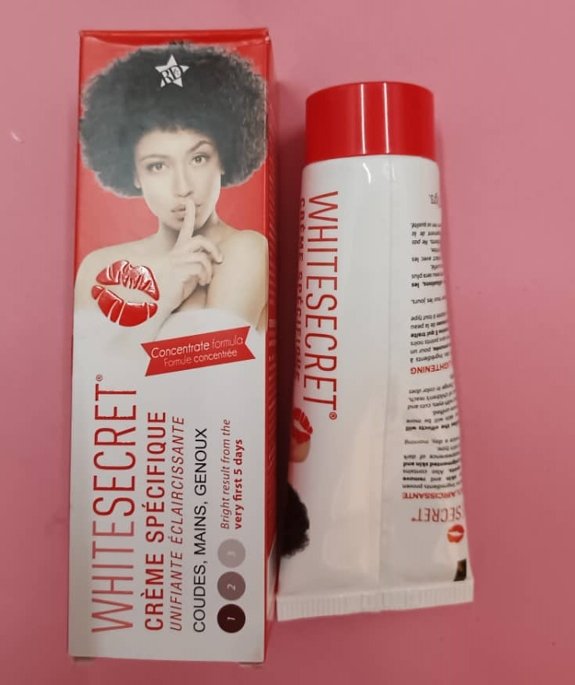 Tube crème spécifique coudes, mains, genoux WHITE SECRET résultat 5 jours