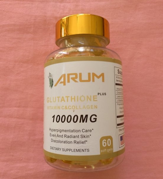 Complément alimentaire ARUM GLUTATATHION plus vitamine C et collagène 10000MG