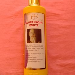 Lait de corps et de visage Laboratoire Roger Ducos GLUTA+KOJIC WHITE super concentré au glutathion comprimé.