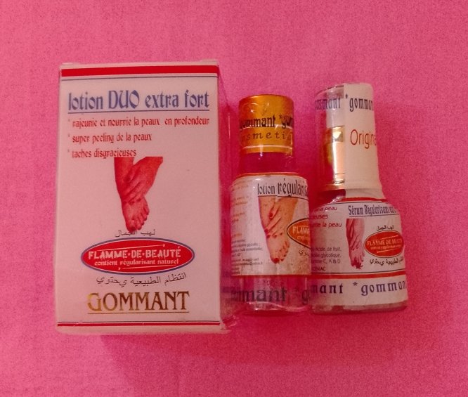 Lotion duo extra fort FLAMME DE BEAUTE gommant pieds et mains