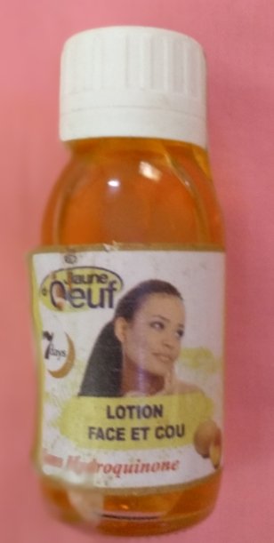 Lotion éclaircissant JAUNE D’OEUF face et cou