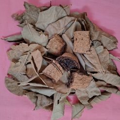 Mélange de feuille et fruit Kigelia Africana (arbre à saucisse)