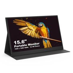 Moniteur multi-plateforme portable GXMO G156F à écran IPS FHD 15,6 pouces 1920x1080P