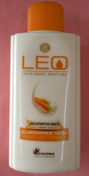 Lait de beauté LEO éclaircissant rapide aux extraits de carotte