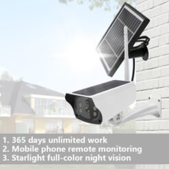 Alternative view of Caméra IP de sécurité extérieure VESAFE Y4P HD 1080P à énergie solaire prise en charge de la détect