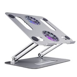 BONERUY P43F Alliage d'aluminium pliant support ordinateur portable support de refroidissement coul