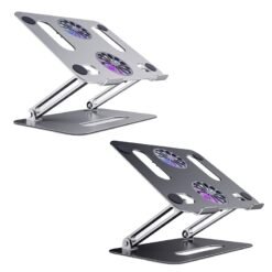 Alternative view of BONERUY P43F Alliage d'aluminium pliant support ordinateur portable support de refroidissement coul