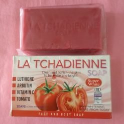 Savon visage et corps LA TCHADIENNE nettoyant et nourrissant à la vitamine C et tomate action 3 jours