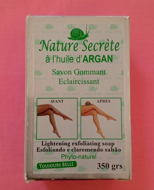 Savon gommant éclaircissant NATURE SECRETE à l'huile d'argan