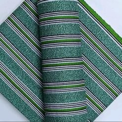 Pagnes tissés assortis motifs en bandes gris,vert,blanc