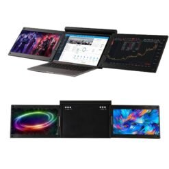 Triple moniteur IPS FHD 13.3 pouces double écran pour ordinateur portable USB C type c prend en ch