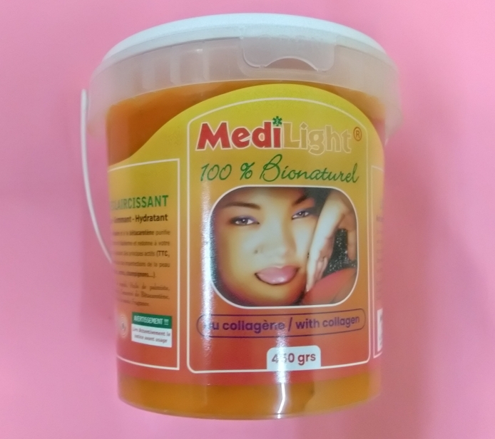 Savon éclaircissant Antiseptique, Gommant, Hydratant MEDILIGHT au collagène 100% bionaturel