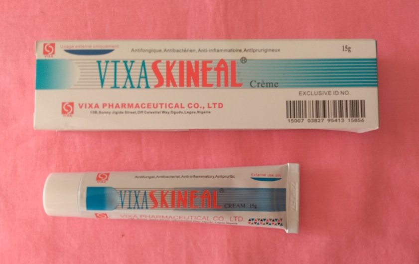 Tube crème VIXASKINEAL antifongique, antibactérien, anti-inflammatoire, antiprurigineux