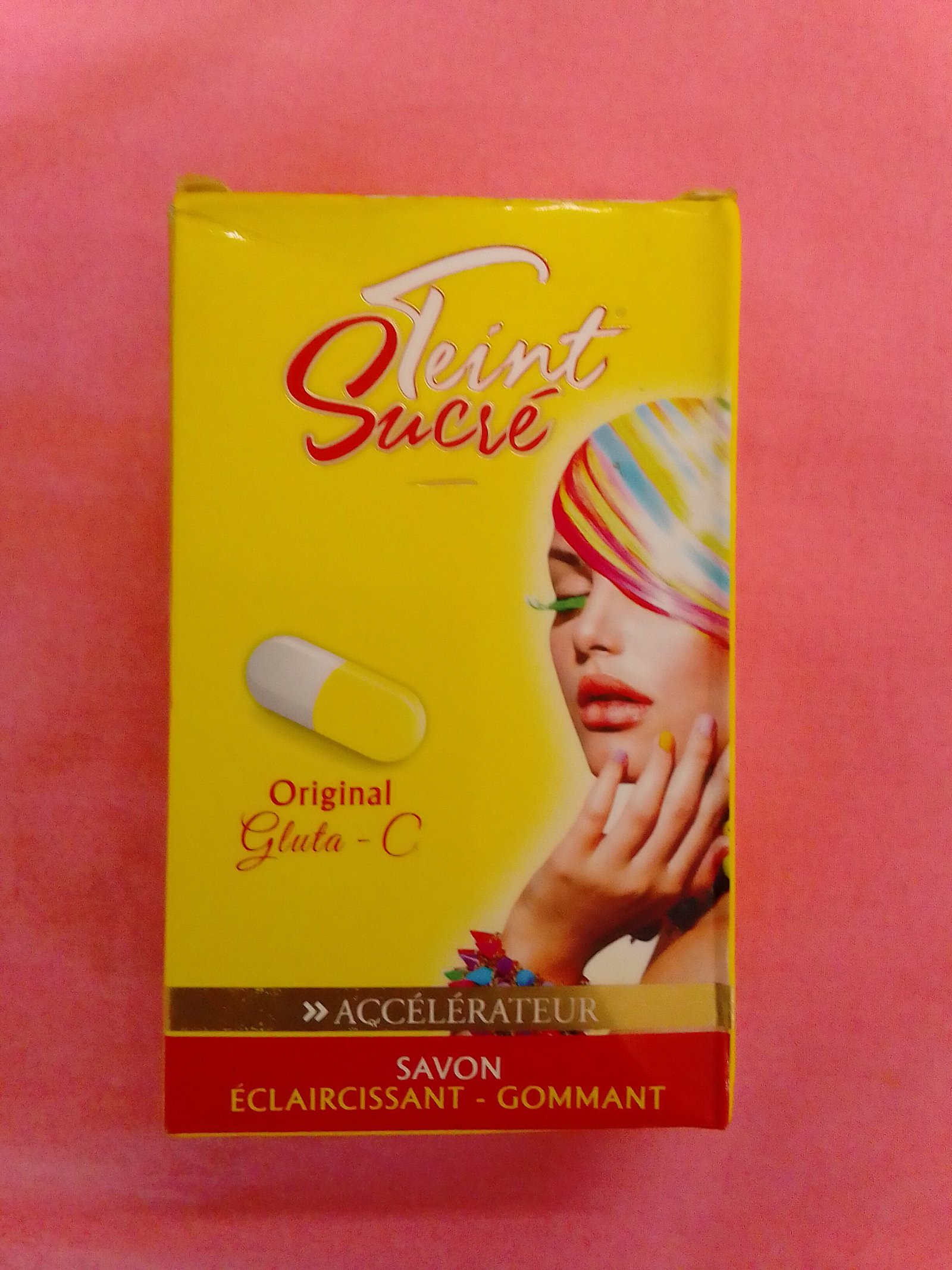 Savon éclaircissant et gommant TEINT SUCRE gluta-c