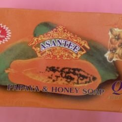 Savon éclaircissant ASANTEE à la papaye et au miel Q10 AHA+BHA