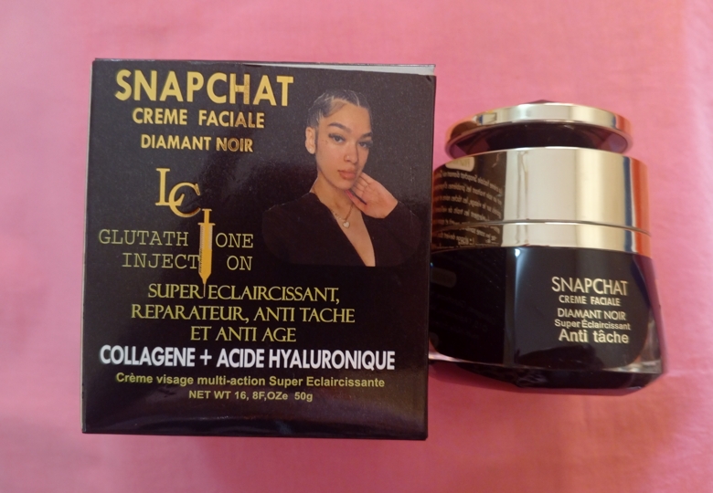 Crème faciale super éclaircissant SNAPCHAT CL diamant noir au glutathione injection