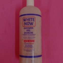 Gel douche clarifiant et gommant aux grains d'abricot naturels triple action bêta-carotène acides de fruits extraits de plantes WHITE NOW