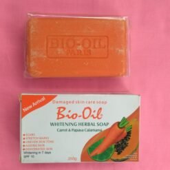 Savon blanchissant pour la peau abîmée à base de plantes, de carotte et de papaye, calamansi BIO-OIL