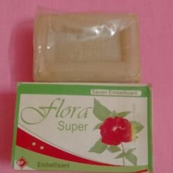 Savon super embellisant  a l'huile de coco de palme et beurre de karité FLORA SUPER