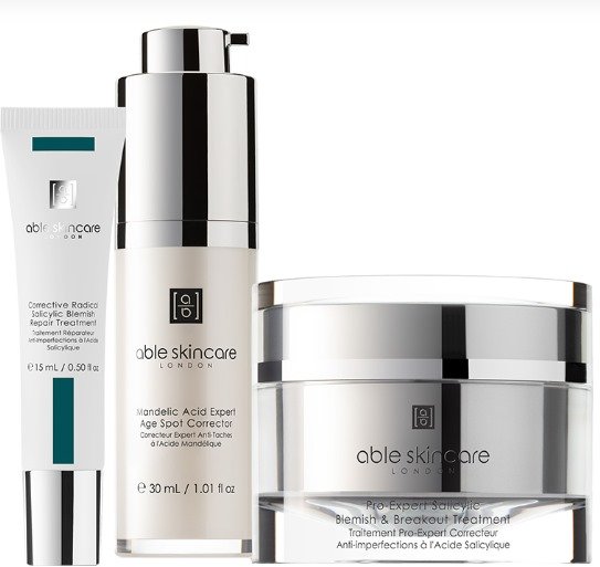 ABLE -Routine soins anti-imperfections - Clé Anti-Acné - Visage - 3 produits