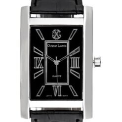 Montre - Polyuréthane noir & acier inoxydable argenté - Homme