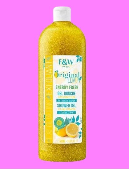 Gel douche FAIR AND WHITE sensation peeling aux extrait de citron