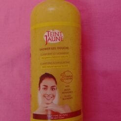Gel douche clarifiant et gommant TEINT JAUNE aux graines d'abricot naturels triple action