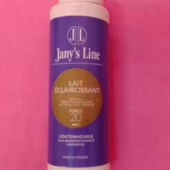 Lait éclaircissant JANY'S LINE aux aha extraits de busserole et à l'huile de bourrache force 20
