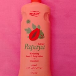 Lait corps mains blanchissant + vitamine E aux extrait de papaye BECKON
