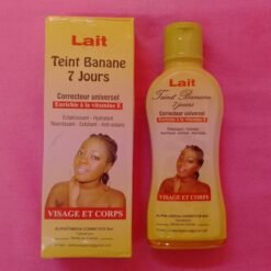 Lait visage et corps correcteur universel enrichie à la vitamine E TEINT BANANE 7 JOURS éclaircissant-hydratant-nourrissant-exfoliant et anti-solaire