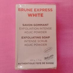 Savon Gommant exfoliation intense kojic powder brune express ABEBI WHITE authentique fefé de suisse