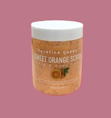 Gommage à l'orange douce KERATINE QUEEN soin du visage et du corps