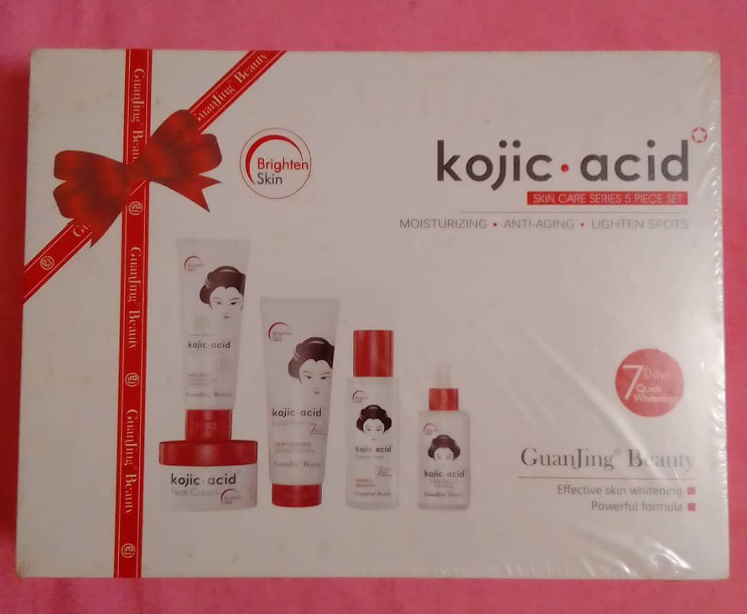 Kit de soin éclaircissant hydratant anti-âge pour la peau kojic acid GUANJING BEAUTY 7 jours