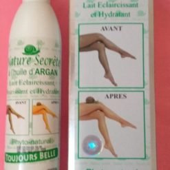 Lait éclaircissant et hydratant NATURE SECRETE à l'huile d'argan